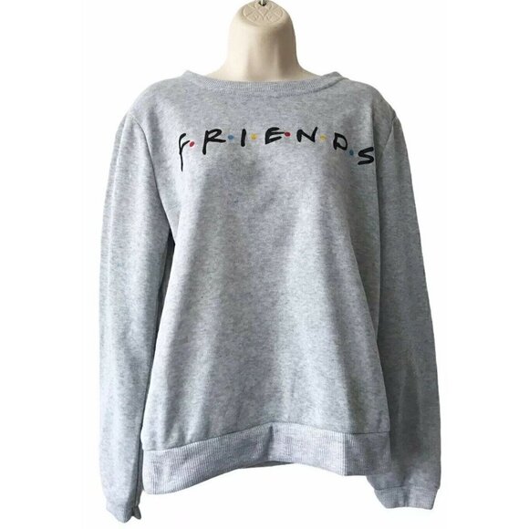 Jing Yi Fashions Tops - "Friends" TV Show Junior's  XL Gray Sweatshirt